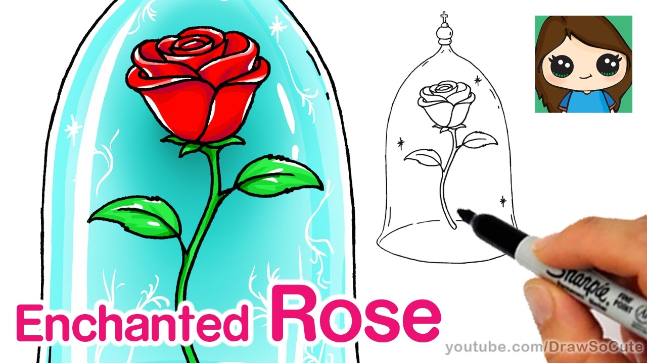 Featured image of post Beauty And The Beast Rose Drawing Easy