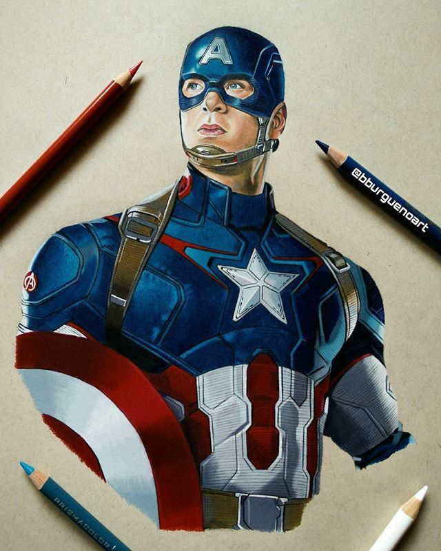 Featured image of post Dibujos De Capitan America A Color