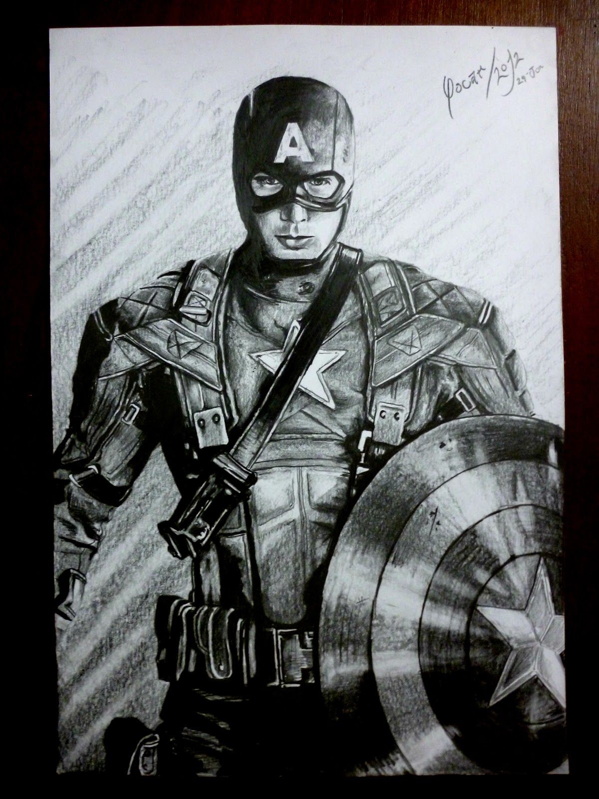 Featured image of post Dibujos De Capitan America A Lapiz