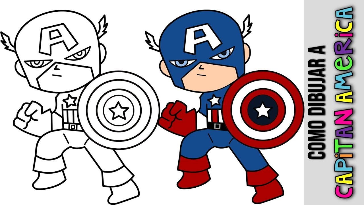 Featured image of post Dibujos De Capitan America Para Pintar