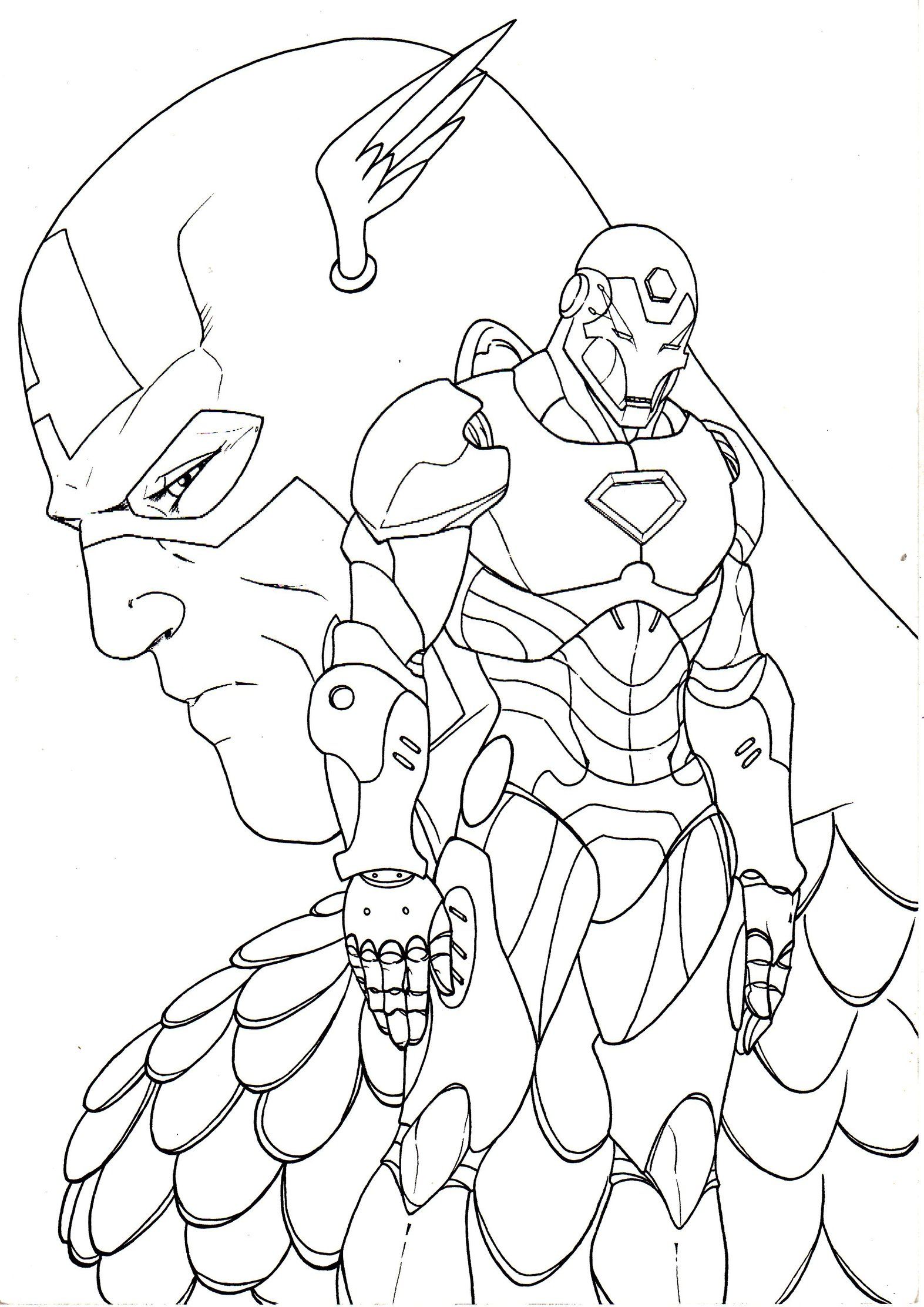 pic Dibujos De Capitan America Vs Iron Man Para Colorear iron man vs capitan america ii by