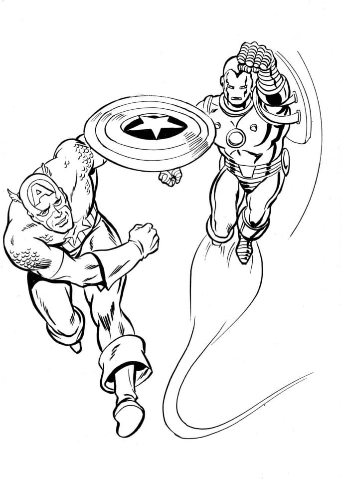 pics Dibujos De Capitan America Vs Iron Man Para Colorear captain america coloring pages civil