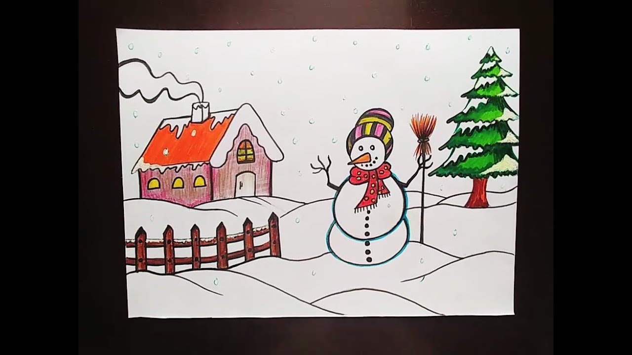 Featured image of post Easy Winter Season Drawing For Class 4