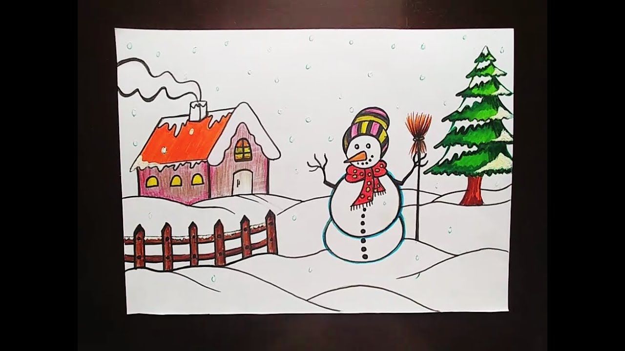 Featured image of post Easy Winter Season Drawing For Class 8