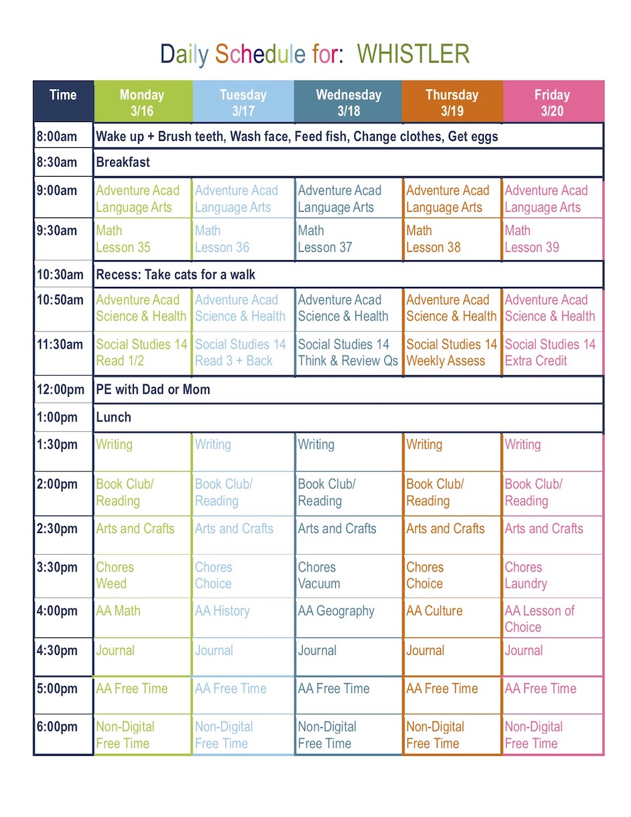 Featured image of post Grade Editable Homeschool Schedule Template