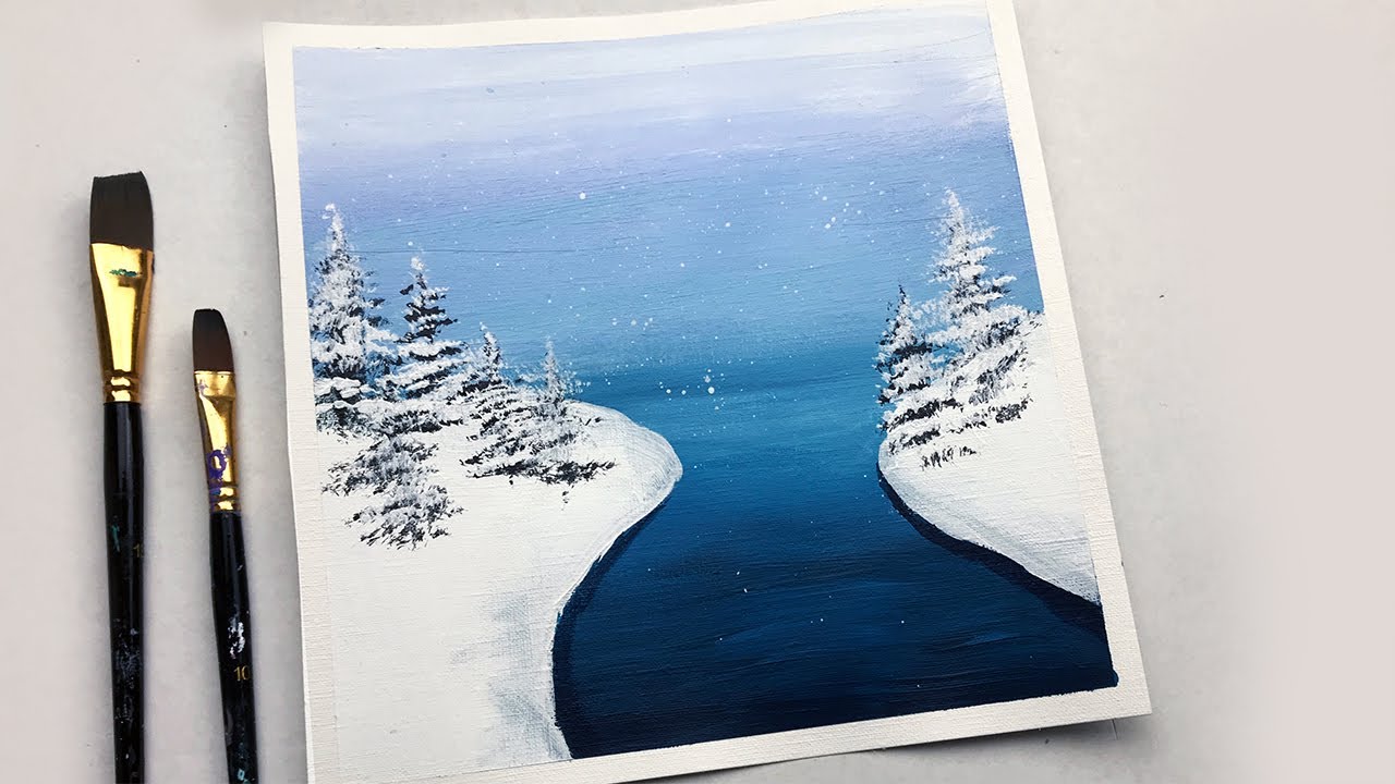 Featured image of post Landscape Simple Winter Paintings Easy