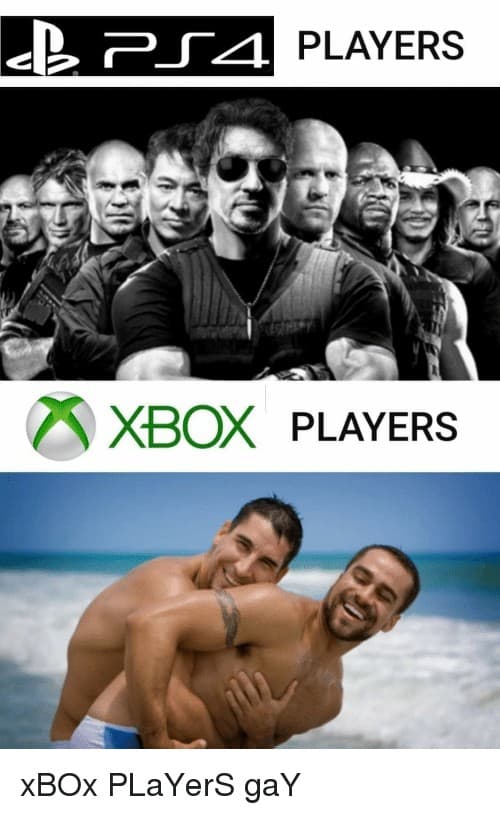 Featured image of post Xbox Players Vs Ps4 Players Meme